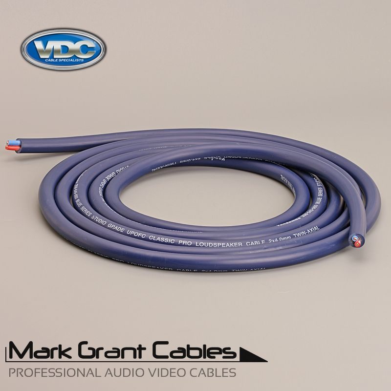 Van Damme 2 x 4.0mm Blue Speaker Cable - unterminated