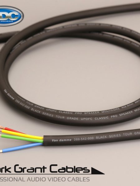Van Damme 4 x 2.5mm Black Series Speaker Cable - unterminated - VDC 268-542-000