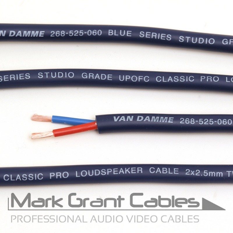 Van Damme Blue Series Studio Grade 2 x 2.5 mm - unterminated