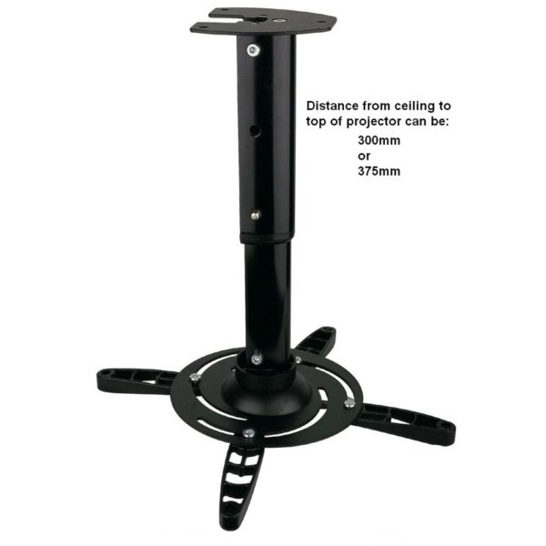 Projector Ceiling Mount for JVC Extra long drop Black finish Mark
