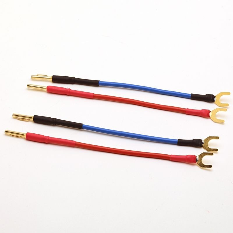 Jumper cables - 4mm Van Damme Spade to Banana